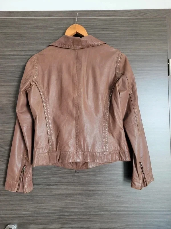 Veste en cuir morena 40 – photo 3